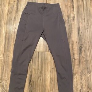 High-Waisted Brown Leggings Level Up Active Small Workout Yoga